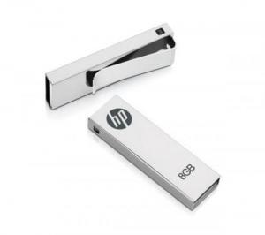 Usb flash drive 8GB HP v210w USB 2.0, up to 8MB/s write, 25MB/s read, slim, metal housing, capless