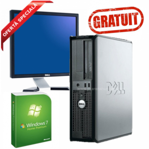 GRATUIT Win 7 HOME - Dell Optiplex second ieftin C2D 3.0, 3 Gb DDR2, 250 HDD, DVDRW, 19" DELL 1908