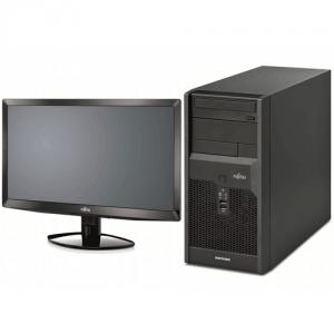 Sistem SH ieftin Fujitsu ESPRIMO P5730 E8400 Core2DUO 3.0GHZ cu monitor 19''TFT Dell