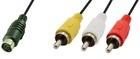 Cablu [ 4 pini mini DIN ] -> [ 3 x RCA, tata ] MF 8037