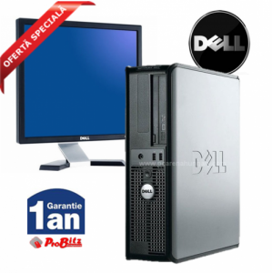 Oferta  SISTEM Dell Optiplex second hand ieftin C2D 3.0, 3 Gb DDR2, 250 HDD, DVDRW, 19" DELL 1908
