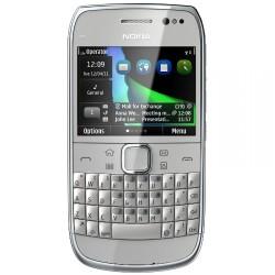 NOKIA SMART PHONE E6 SILVER , WHITE 3G