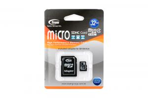 Card Memorie Micro SD 32GB Teamgroup (cu adaptor SD)