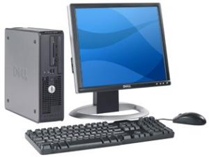 Sistem second hand Dell Optiplex 745, Intel Pentium D , 3.4 ghz, 2048Mb, 80gb, DVD +Monitor 19'' TFT DELL