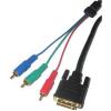 Cablu digital dvi (24+1)-3rca 1.8m(kpo3706-1.8)