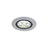 Spoturi incastrate dome led 6x3w, rama argintie,