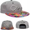 CHICAGO Aztec Retro Snapback in GREY w/ Multicoloured Peak