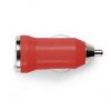 Car charger withUSB port., red