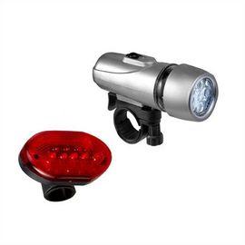 Set of two bicycle lights, chrome