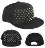 Siver spike studded front panel snapback