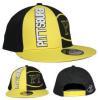 Pittsburgh bk / y snapback plat cap