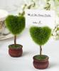 Unique heart design topiary place card holder
