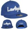 Los angeles full blue snapback plat cap classic font