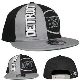 Detroit BK / GRY snapback plat Cap