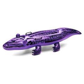 Inflatable crocodile, purple, lilac