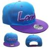 LONDON BL / PURPLE Snapback Flat Cap Classic Font