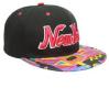 New york aztec retro snapback in black w/ multicolor