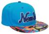 New york aztec retro snapback in albastru w/