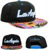 LOS ANGELES Aztec Retro snapback in BLACK w / Multicolor Peak