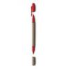 Ballpen with card barrel, red