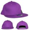 Plain PURPLE Retro snapback plate Cap