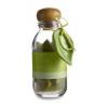 Bottle with 25 scented cones, green