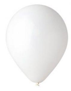 100 baloane rotunde albe standard