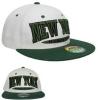 New york navy white w/ d.green peak snapback flat cap