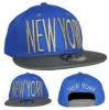 New york bl/grysnapback flat cap