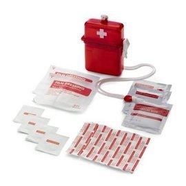 Waterproof first aid kit, red