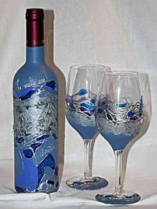 Set vin albastru