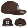 Plain brown camper caps