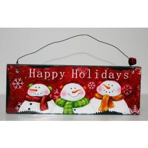 Decoratiune tablita Happy Holidays