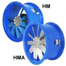 Ventilator axial de tubulatura Casals HM 80 T4/T8 2,20-0,60kW 2 viteze