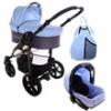 Carucior copii diamond 3 in 1 purple blue