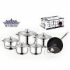 Set oale si tigaie din inox 18/10 - 12 piese PH-15748