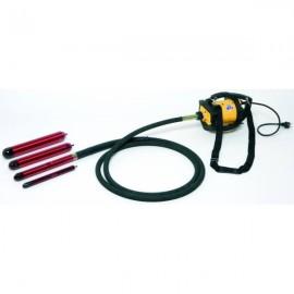 Vibrator beton DINGO ENAR cu ax flexibil de 4m si cap vibrare 38/48/58mm, tensiune de alimentare 220V