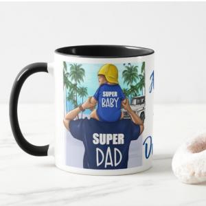 Cana personalizata - Super Dad