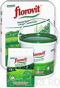 Ingrasamant chimic granulat Florovit cu fier pentru intretinere gazon sac 10 kg