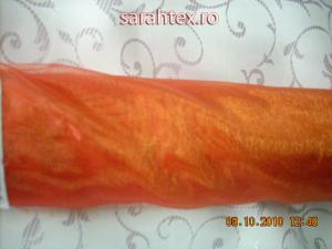 Organza caramizie de 150cm latime