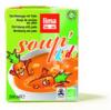 Supa bio de morcovi cu paste pentru copii