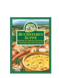 Supa bio de legume - alfabet