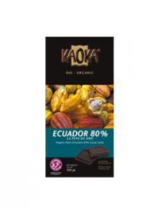 Ciocolata bio neagra Ecuador 80% cacao