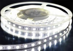 Banda LED-uri SMD 5050-60/M cu lumina alba rece si alimentator