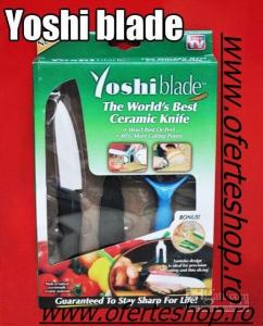 Yoshi Blade- Set cutit mediu + dispozitiv ceramic