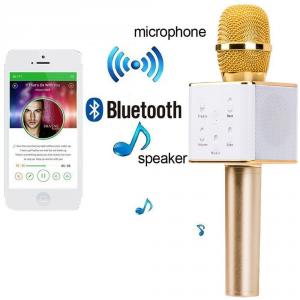 Microfon wireless karaoke cu boxe si bluetooth incorporat
