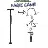 Baston de sprijin Magic Cane pliabil cu lanterna si pivoti stabilizatori