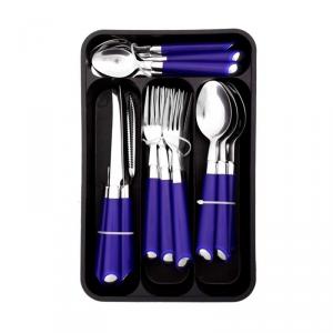 Tacamuri inox 24 piese DeKassa DK-89010, inox, Indigo