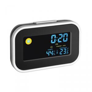 Termo-higrometru TFA, LCD, cu ceas si alarma