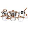 Set oale inox Sapir, 12 piese, capace yena